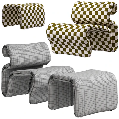 Artilleriet - Etcetera (Fabric Easy Chair and Footstool) — Ver 2
