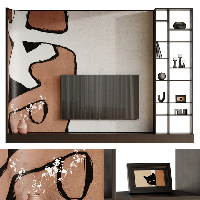 Wall composition. TV zone set — Descargar