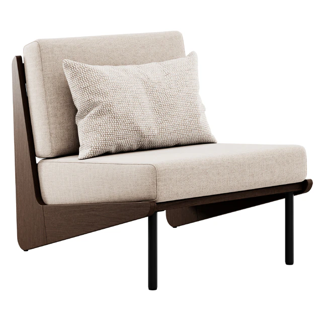 Kinney Teak Lounge Chair by Crate and Barrel — Descargar