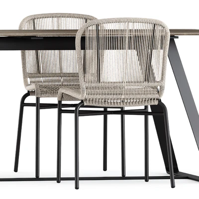 Cricket chairs and Kolonaki table by Varaschin — Ver 3