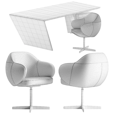 Cattelan Italia Nasdaq Keramik table Bombe x chair set — Ver 2