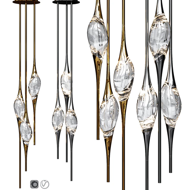 IL PEZZO 12 ROUND CHANDELIER Nickel and Gold — Descargar