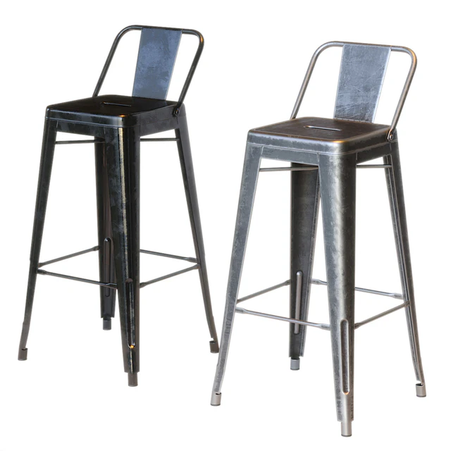 Xavier Pauchard Tolix Style Metal Bar Stool — Скачать