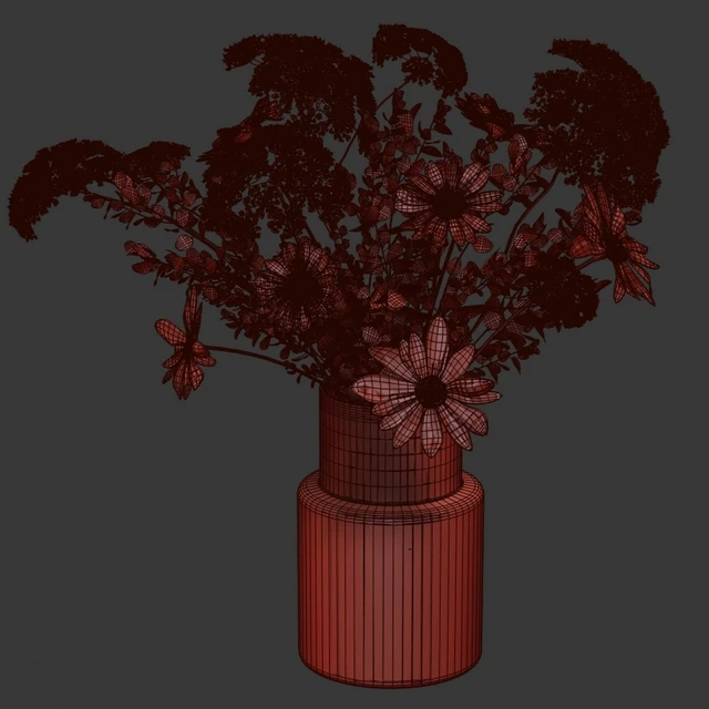 Bouquet of flowers in a vase Ikea — Descargar