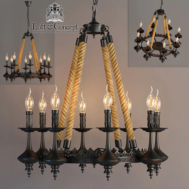 Chandelier 8-Light Rustic Chandelier — Descargar