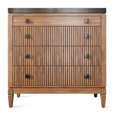 Chest of drawers buffet Foxtrot Siver Dresser sideboard — Ver 3