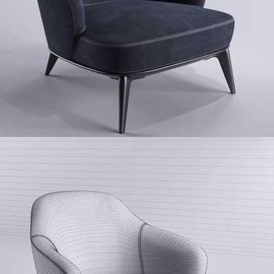 Minotti Leslie Poltrona Armchair — Ver 2