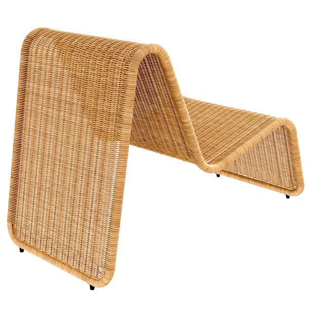 Tito Agnoli P3 lounge chair in cane Bonacina Italy — Descargar