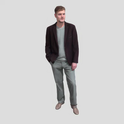 standing man in a jacket 0562580 — скачать
