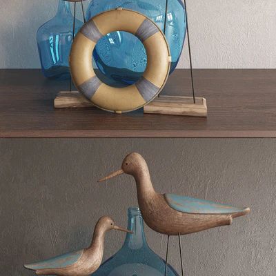 Decor set green / blue — Ver 2