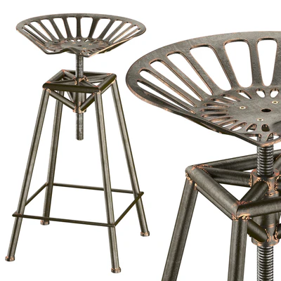 Charlie Industrial Metal Design stool — Вид 1
