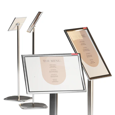 Floor information stand A4 BRAUBERG Extra — Ver 2