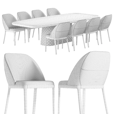 Cattelan Italia Atrium Keramik Premium table Mariel chair set — Ver 2