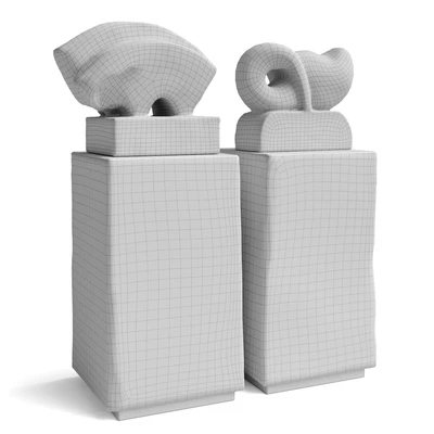 Modern sculptures Bull and Fish — Вид 2