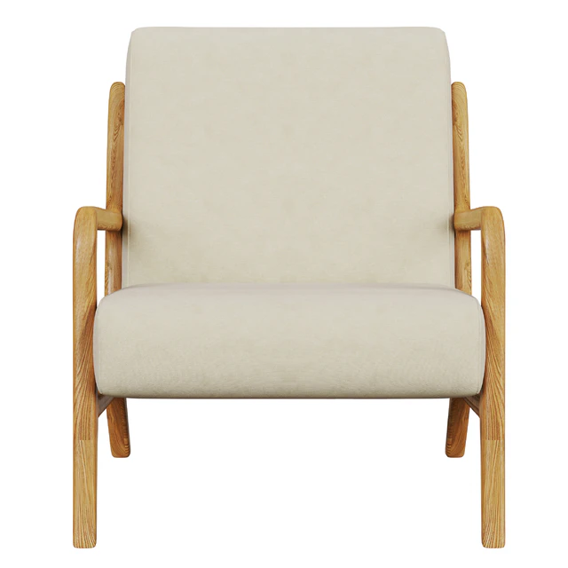Zara Home Ash Wood and Linen Armchair — Descargar