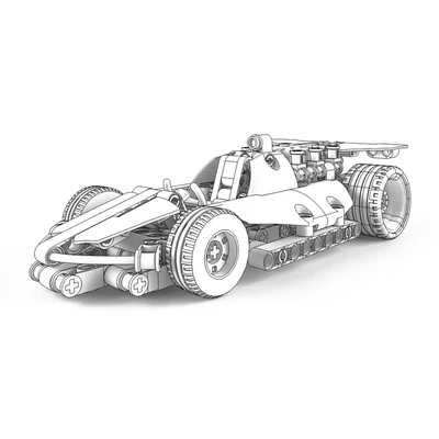 Lego Technic Race Car — Ver 2