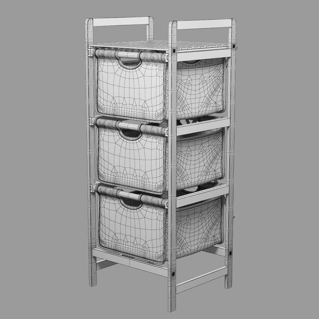 Giantex 3 drawer Bamboo Storage Shelf Dresser — Скачать