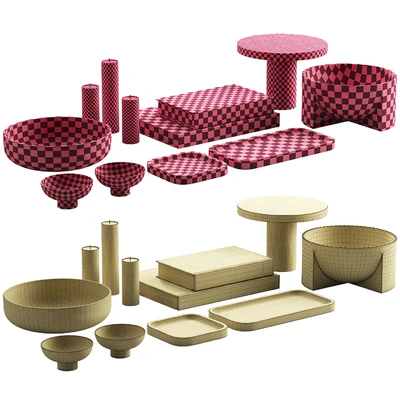 057 Living decor set formliving NEUTRAL PACK 02 — Вид 3