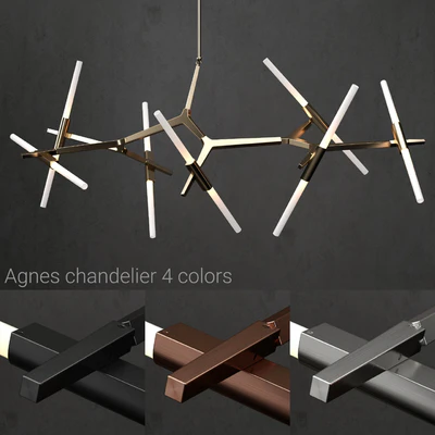 Chandelier Agnes 14 lights 4 colors — Ver 1