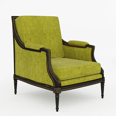 Armchair Gilles Nouailhac, Bergere Elise 7608-5 — Descargar