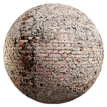 damaged brick wall 006 — Скачать
