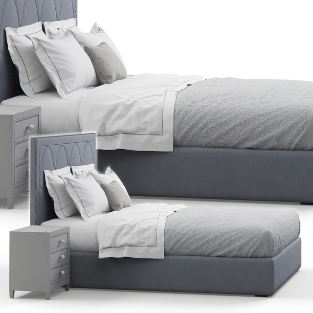 Regan upholstered king bed — Descargar