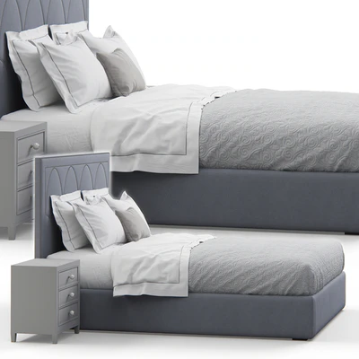 Regan upholstered king bed — Ver 2