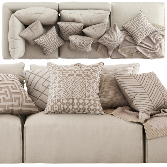 Globewest Cove Seamed Sofa beige — Descargar