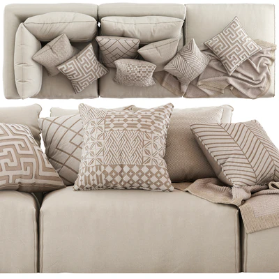 Globewest Cove Seamed Sofa beige — Ver 2