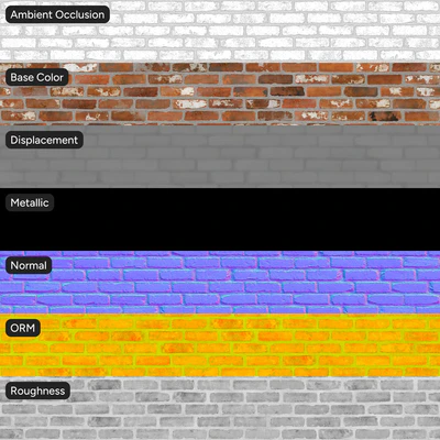 reclaimed running bond brick wall texture orange — View 2