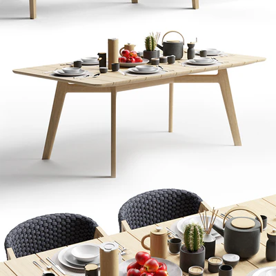 Ethimo Knit Dining Armchair and Dining Table — Вид 3