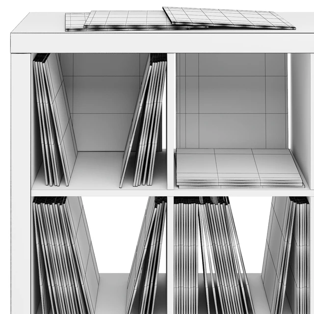 Rack with vinyl records — Descargar