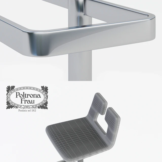 Poltrona Frau Alo Bar Stool — Скачать