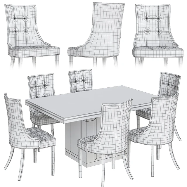 Cream marble dining table — Скачать