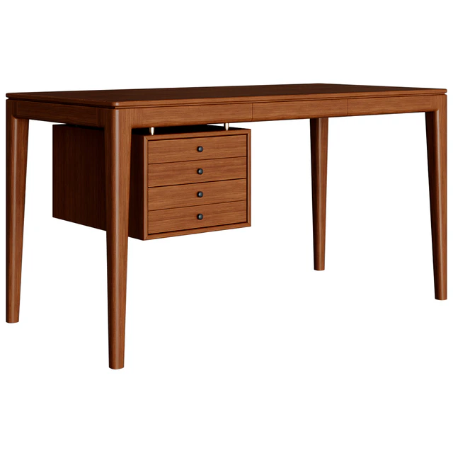Стол Gela Walnut Solid Wood Desk — Скачать