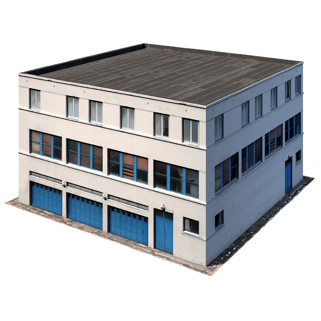 Low poly building 8K texture — Descargar