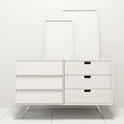 Sideboard in solid board oak with decor — Вид 2