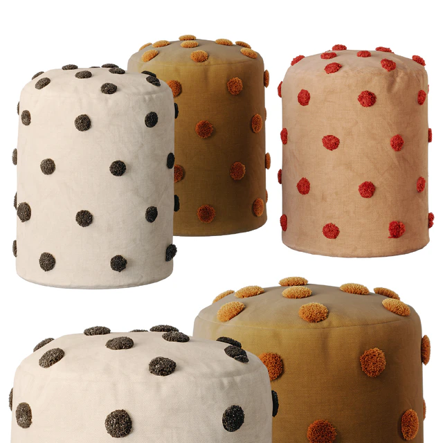 Dot Tufted Pouf by Ferm Living — Descargar