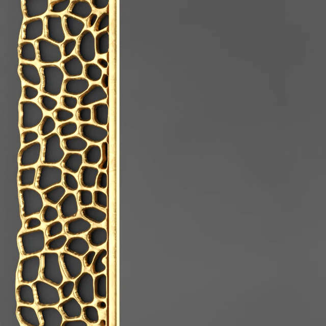 Arteriors Bransen Mirror, зеркало, рама, luxury декор, золото, перфорация, абстракция — Скачать