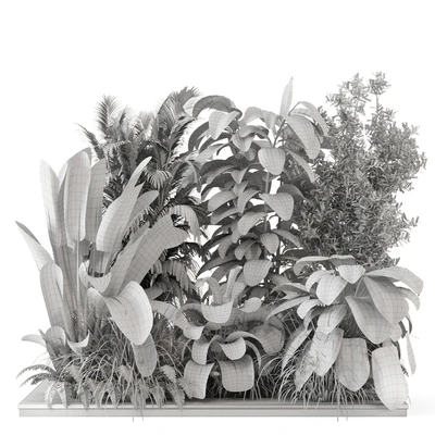 Outdoor Garden Set Bush and Tree - Garden Set 999 — Ver 3