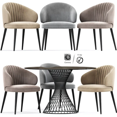 Strip Modrest Carlton Dining Chair Table — Ver 1