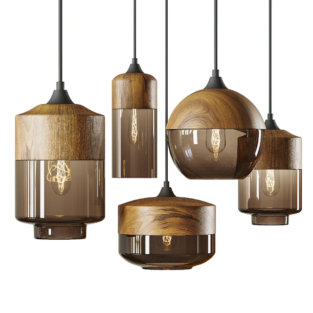 Retro Loft Glass Hanging Light — Скачать