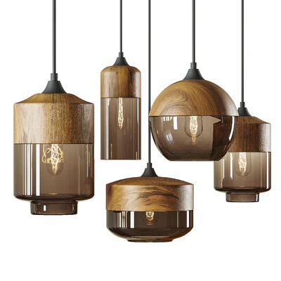Retro Loft Glass Hanging Light — Вид 1