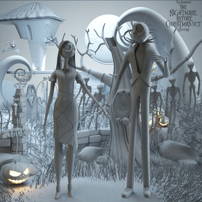 The nightmare before christmas set Sally &amp; Jack — Ver 2