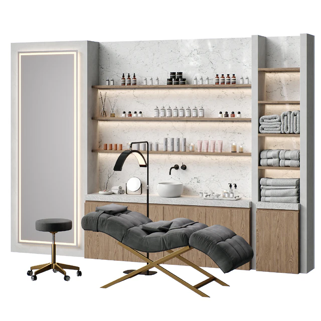 Beauty salon with couch and accessories \ Figuratti P03 — Скачать