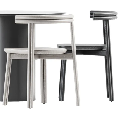 Dial Dining Table and Twill Chair by DesignByThem — Ver 2