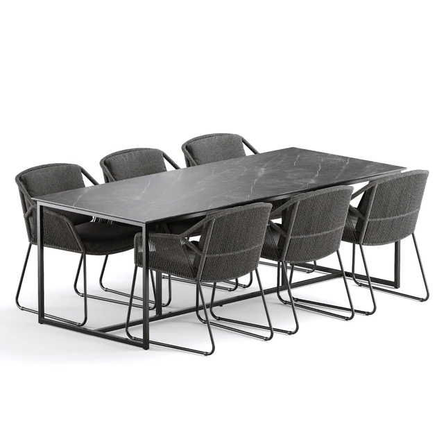 Outdoor Garden Woven Dining Set — Скачать
