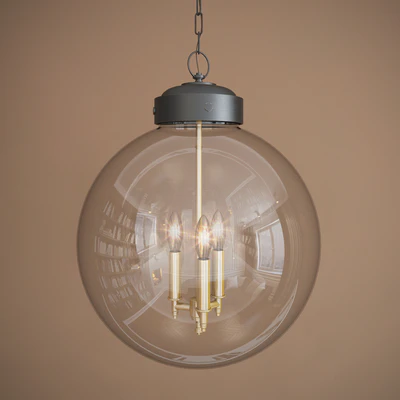 Hampton Lighting Glass Sphere Chandelier — Descargar