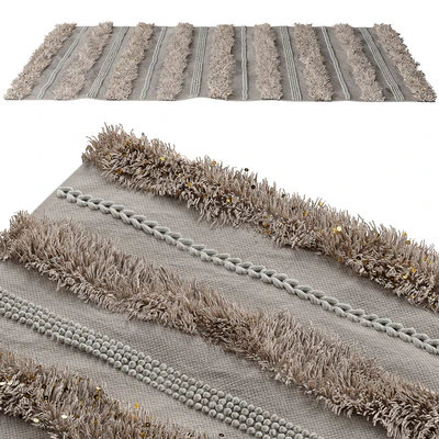 Shag rug with glitter — Ver 1