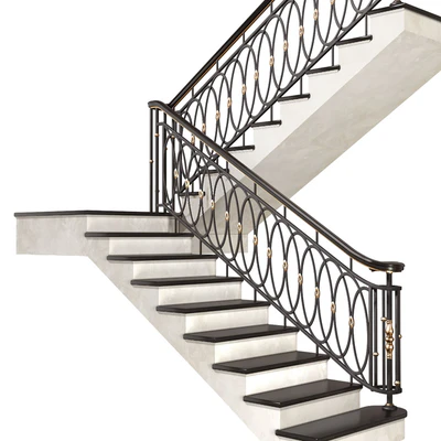 Современная лестница в стиле Ар-деко.Modern interior stair — Вид 1
